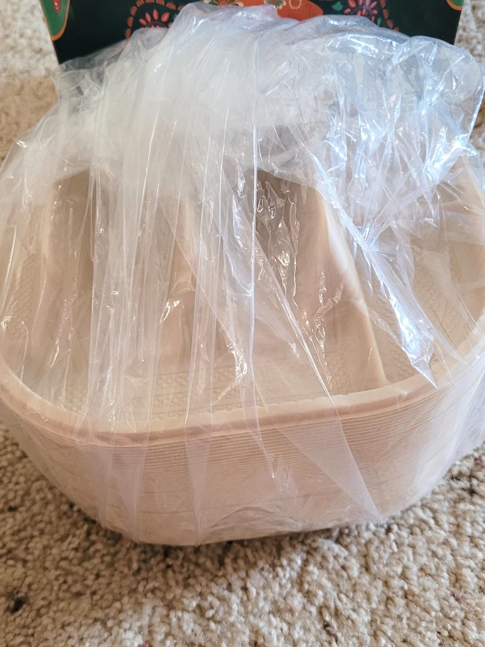 Disposable Beige Color 3‑Compartment Taco Party Plates - 50